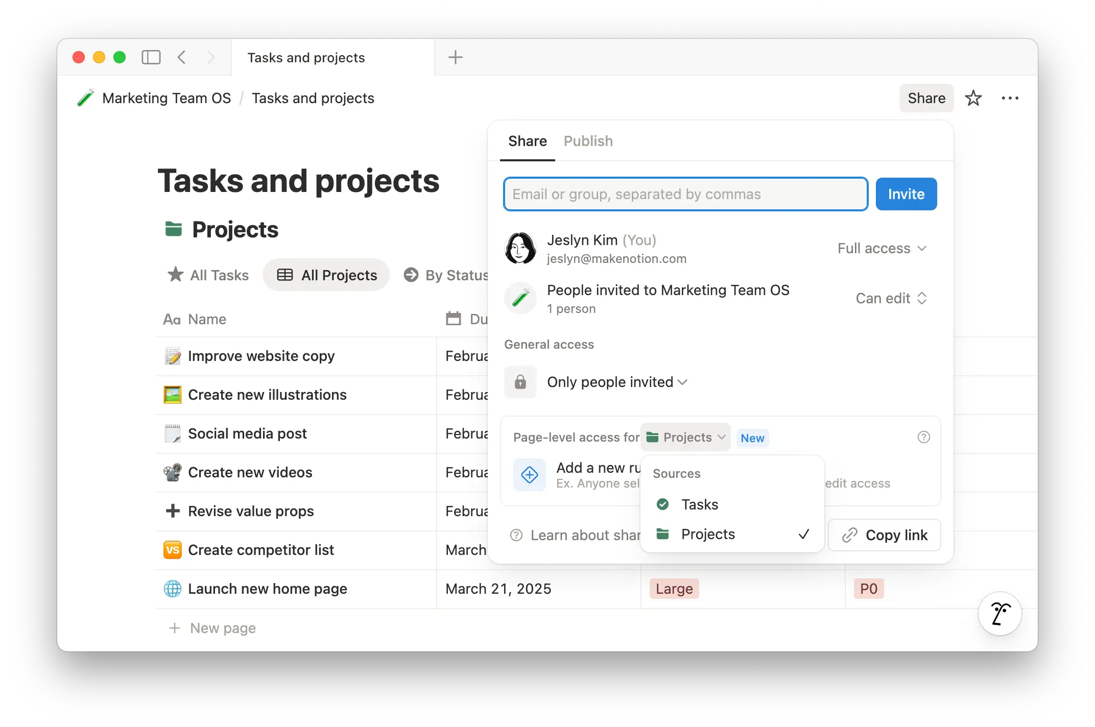 hc: choose data source for page level access rule
